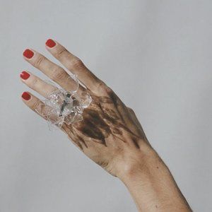 Maryam Nassir Zadeh Gulnur Ozdaglar Lotus Ring, Size 7